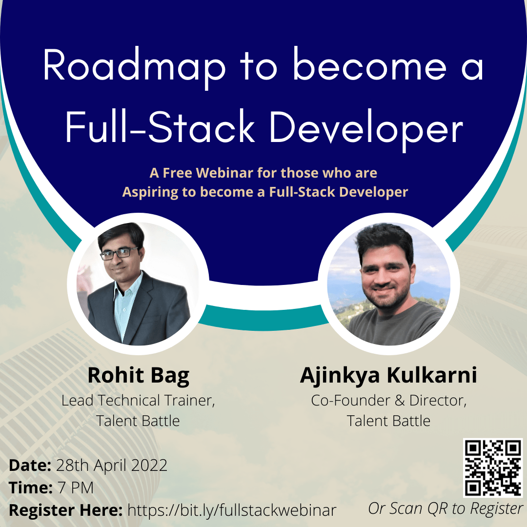 A Free Webinar On : Roadmap To Become A Full-Stack Developer By Talent ...